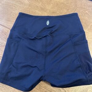 Free people movement, navy biker, short shorts